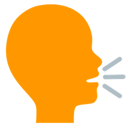 bust in silhouette and orange heart