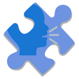 Bust in silhouette and Puzzle piece