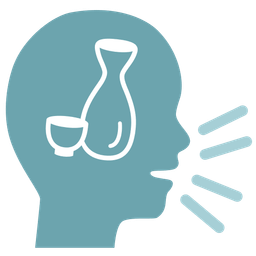 bust in silhouette and sake