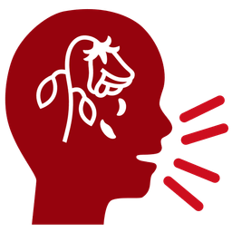 bust in silhouette and wilted flower