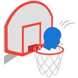 Busts in silhouette and Basketball