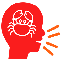 Busts in silhouette and Crab