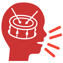 Busts in silhouette and Drum