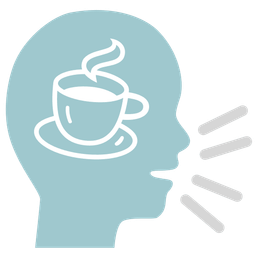 Busts in silhouette and Hot beverage