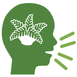 Busts in silhouette and Potted plant