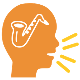 busts in silhouette and saxophone