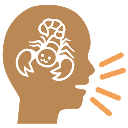 Busts in silhouette and Scorpion