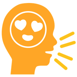 Busts in silhouette and Smiling face with heart-eyes