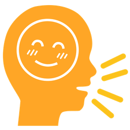 Busts in silhouette and Smiling face with smiling eyes