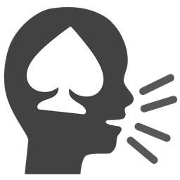 busts in silhouette and spade suit