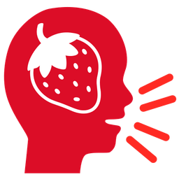 Busts in silhouette and Strawberry