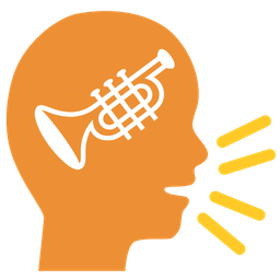 Busts in silhouette and Trumpet