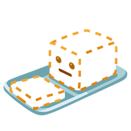 Butter and Dotted line face