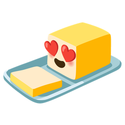 Butter and Smiling face with heart-eyes