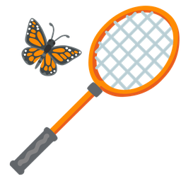 butterfly and badminton