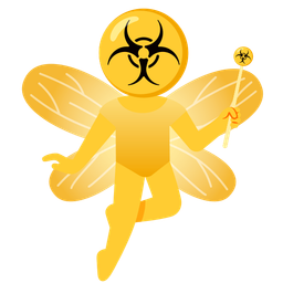 butterfly and biohazard