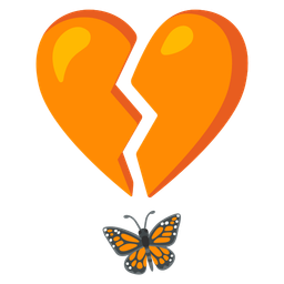butterfly and broken heart