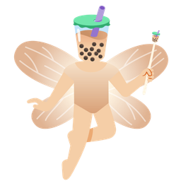 butterfly and bubble tea