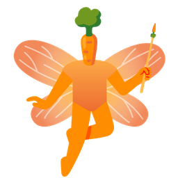 butterfly and carrot