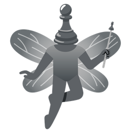 butterfly and chess pawn