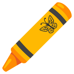 butterfly and crayon