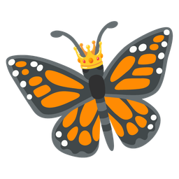 butterfly and crown