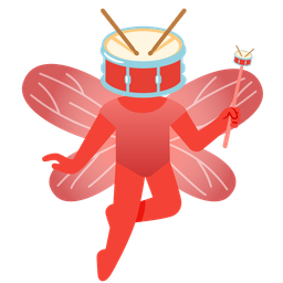 butterfly and drum