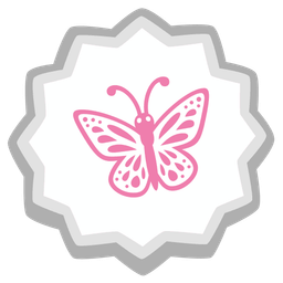 butterfly and fish cake with swirl