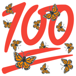 butterfly and hundred points