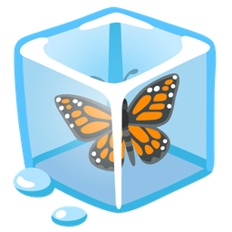 butterfly and ice