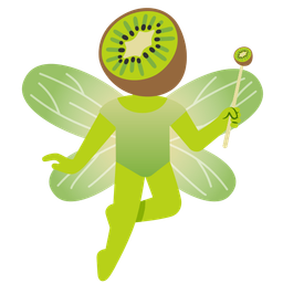 butterfly and kiwi fruit