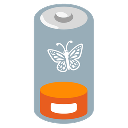 butterfly and low battery