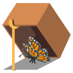 butterfly and mouse trap