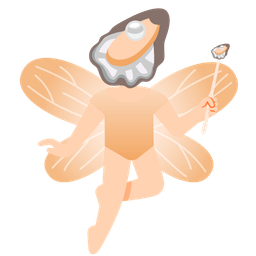 butterfly and oyster