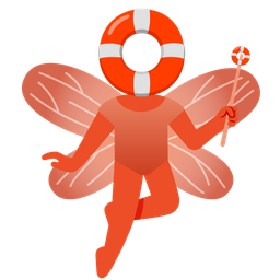 butterfly and ring buoy