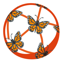 butterfly and soccer ball