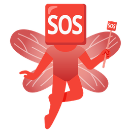 butterfly and SOS button