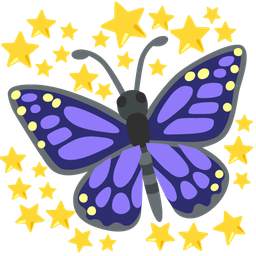 butterfly and star