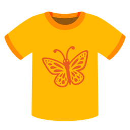 butterfly and t-shirt