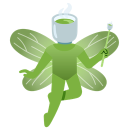 butterfly and teacup without handle