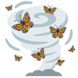 butterfly and tornado