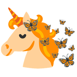 butterfly and unicorn