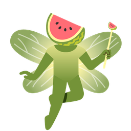 butterfly and watermelon