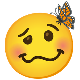 butterfly and woozy face