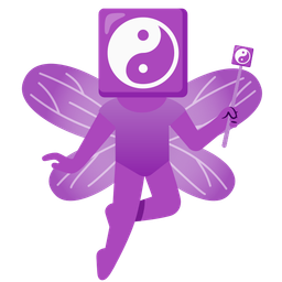 butterfly and yin yang