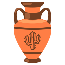 cactus and amphora