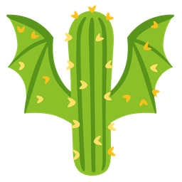 cactus and bat