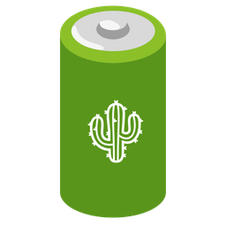 cactus and battery