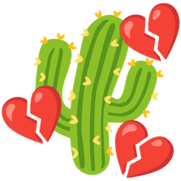 cactus and broken heart