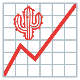 cactus and chart increasing